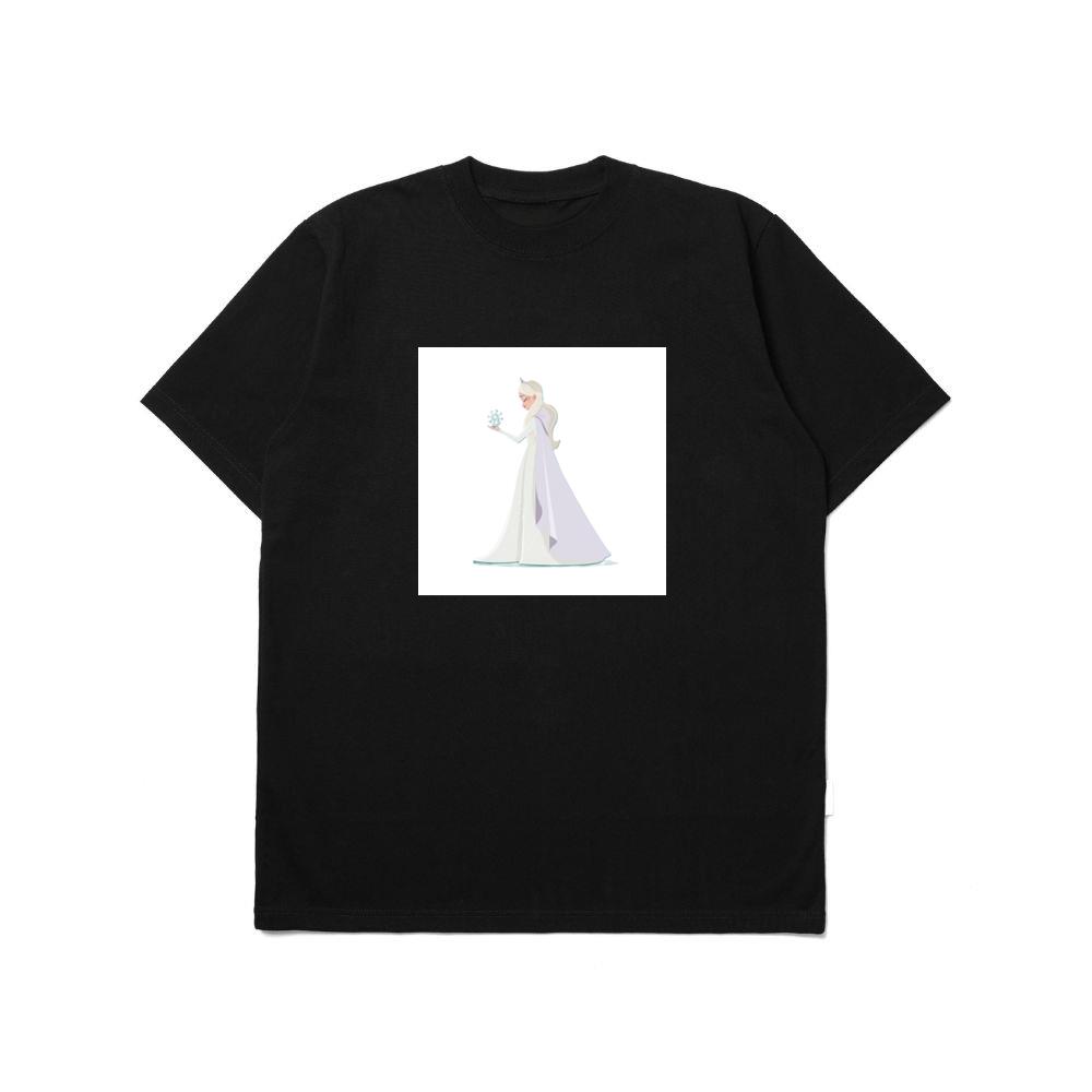 Elsa and the Delicate Dance of Frost and Fantasy T-Shirts
