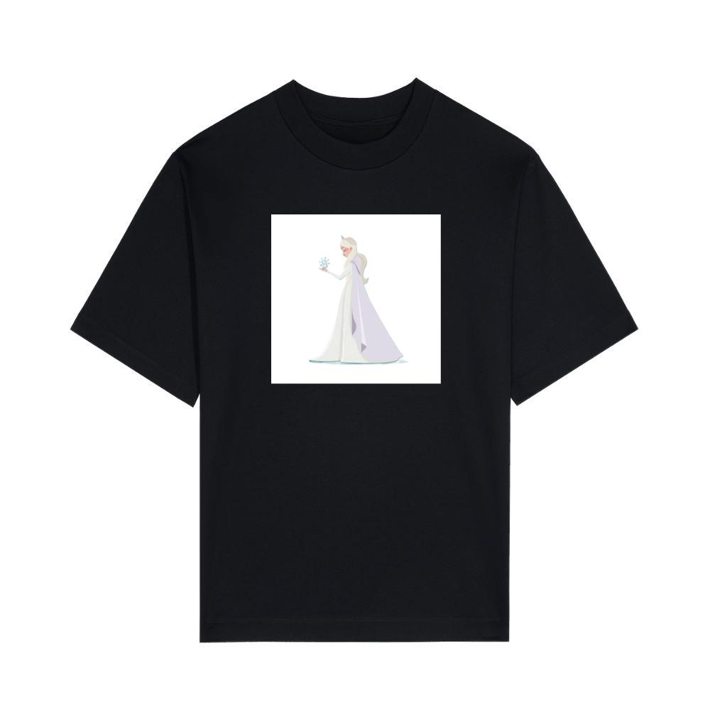 Elsa and the Delicate Dance of Frost and Fantasy T-Shirts