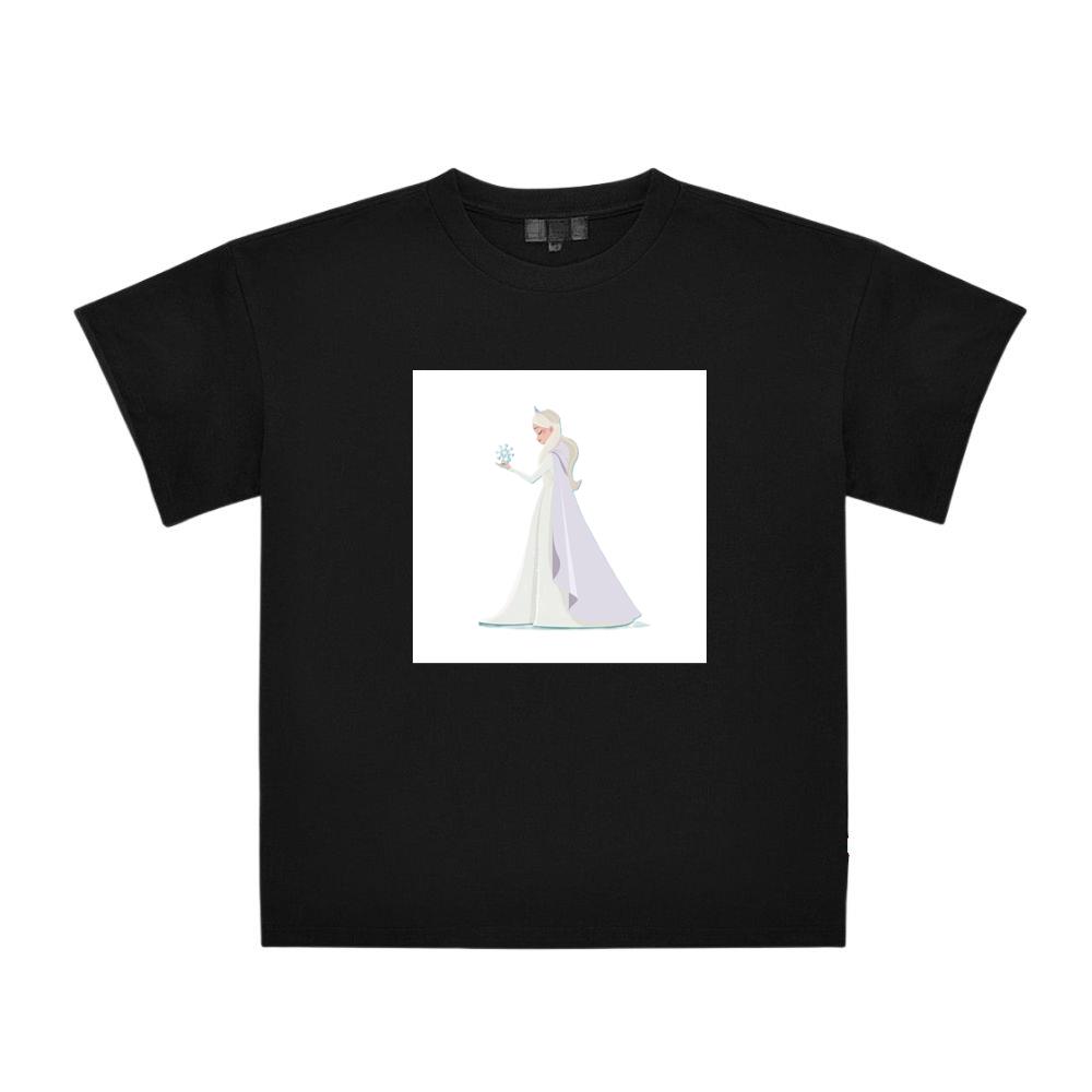 Elsa and the Delicate Dance of Frost and Fantasy T-Shirts