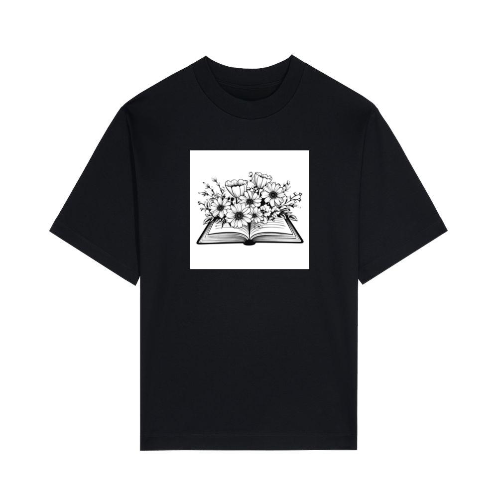 Emphasizes the book as a repository of knowledge and stories T-Shirts