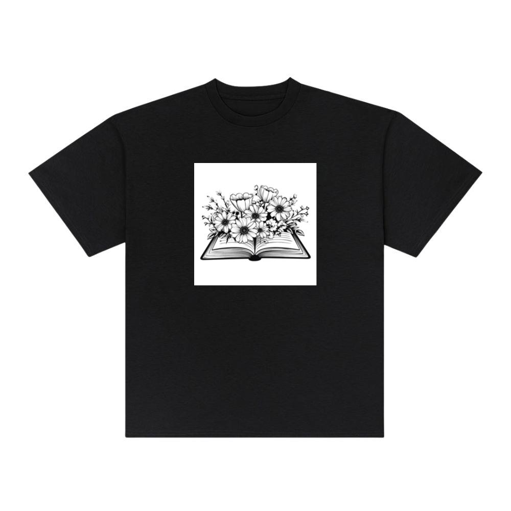 Emphasizes the book as a repository of knowledge and stories T-Shirts