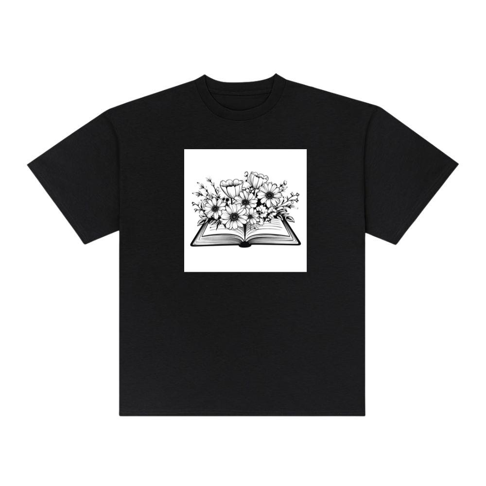 Emphasizes the book as a repository of knowledge and stories T-Shirts