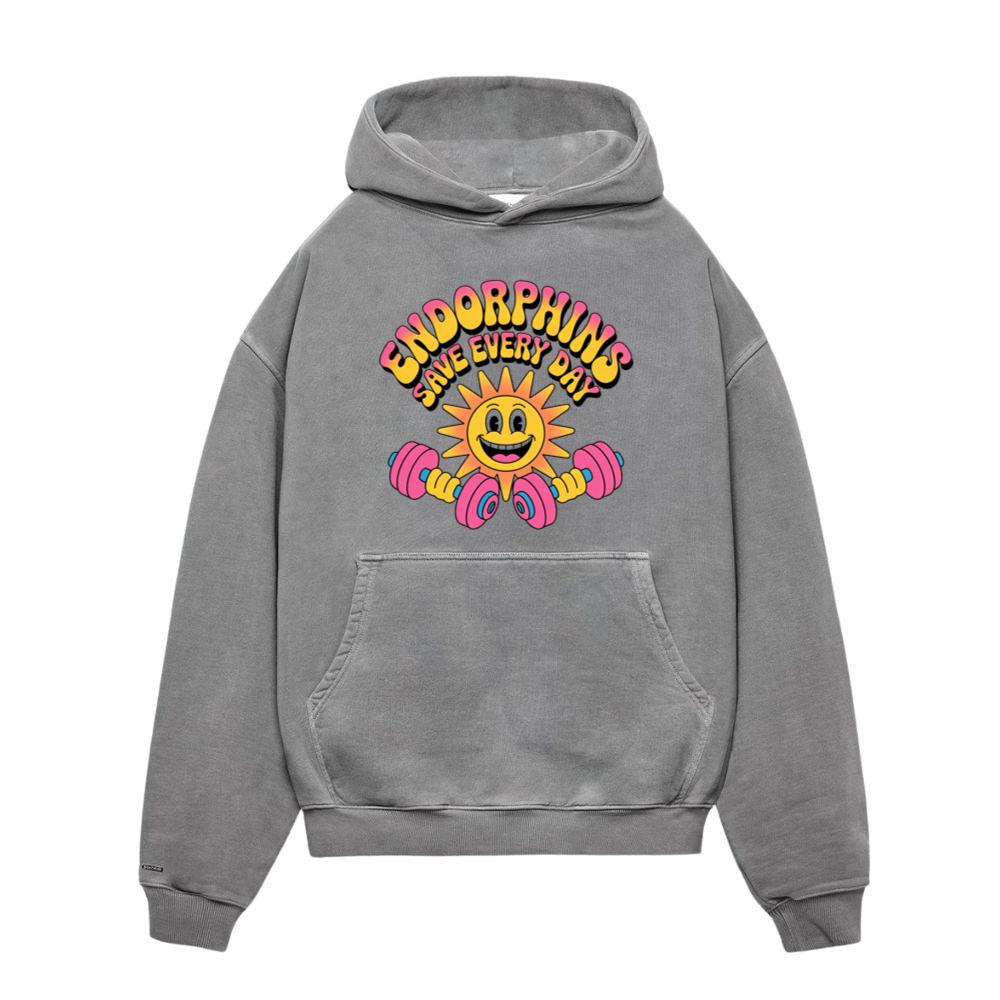 Endorphins Save Every Day Happy Sun With Dumbbells