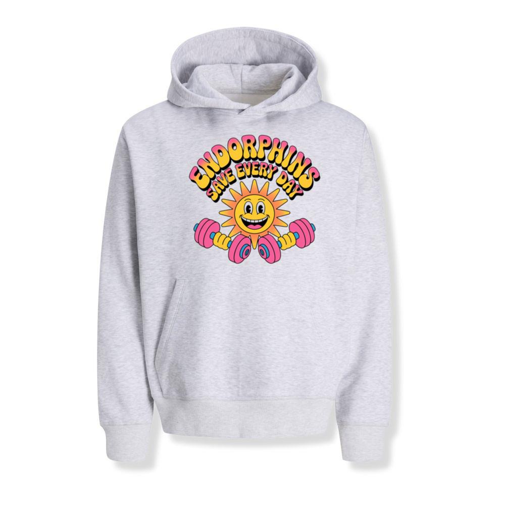 Endorphins Save Every Day Happy Sun With Dumbbells Hoodies