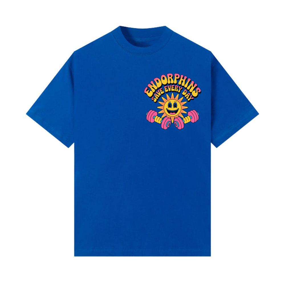 Endorphins Save Every Day Happy Sun With Dumbbells T-Shirt