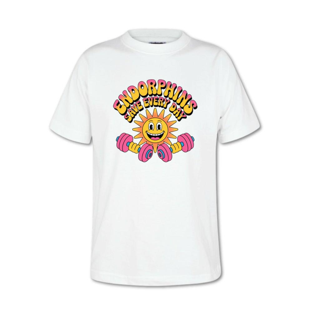 Endorphins Save Every Day Happy Sun With Dumbbells T-Shirts