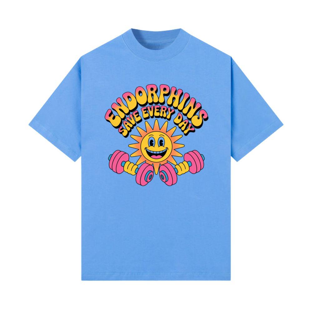 Endorphins Save Every Day Happy Sun With Dumbbells T-Shirts