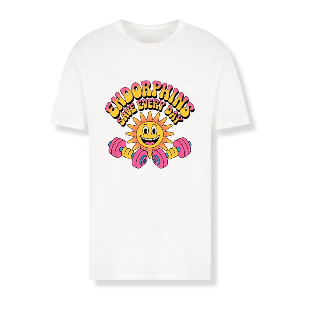Endorphins Save Every Day Happy Sun With Dumbbells T-Shirts