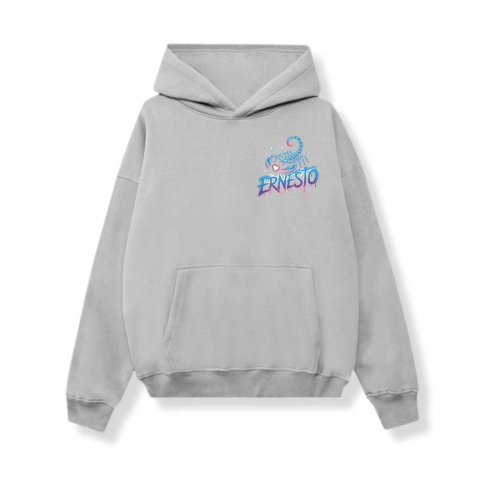 Ernesto Scorpion Neon Retro Horror Style Hoodie