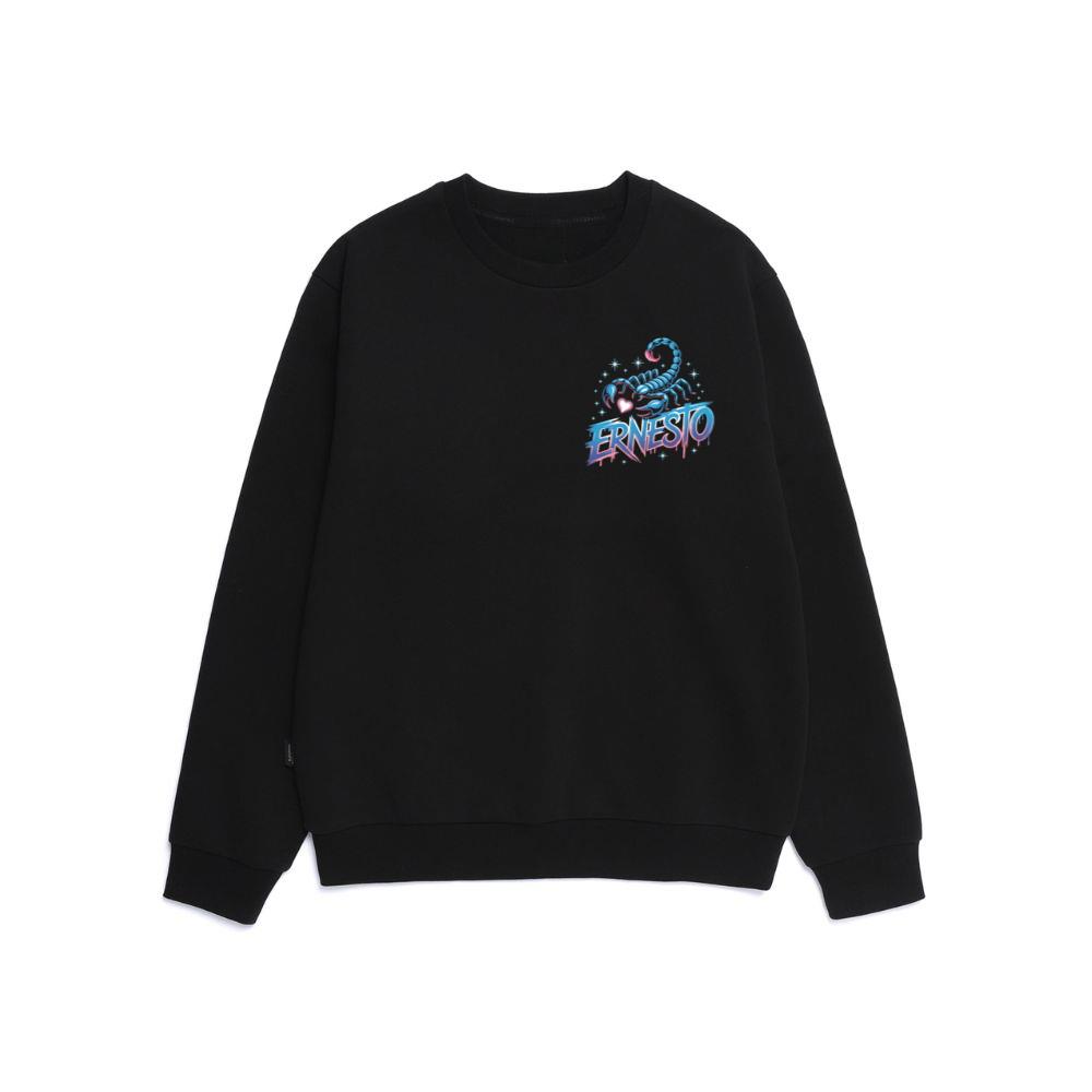 Ernesto Scorpion Neon Retro Horror Style Sweatshirt