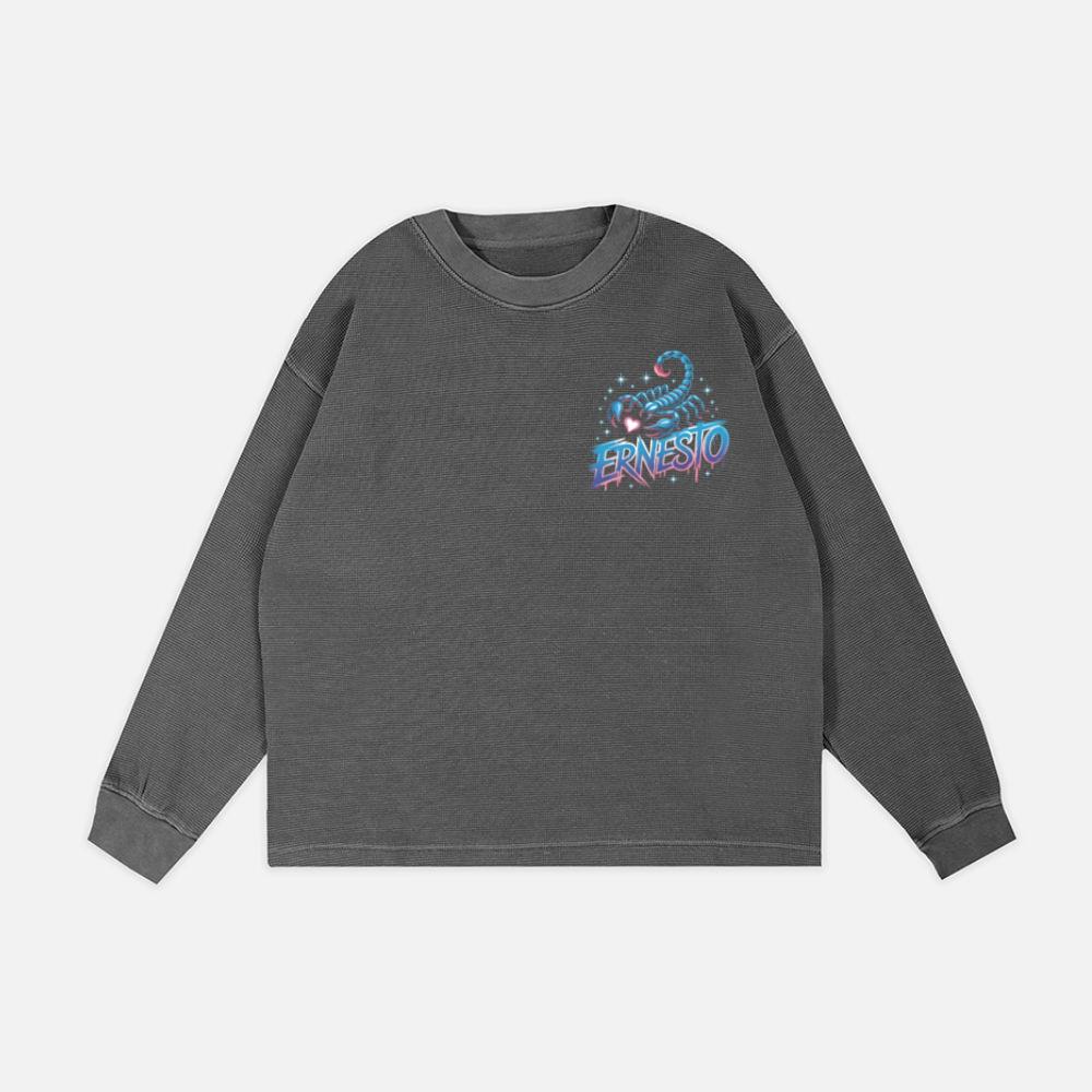 Ernesto Scorpion Neon Retro Horror Style Sweatshirt
