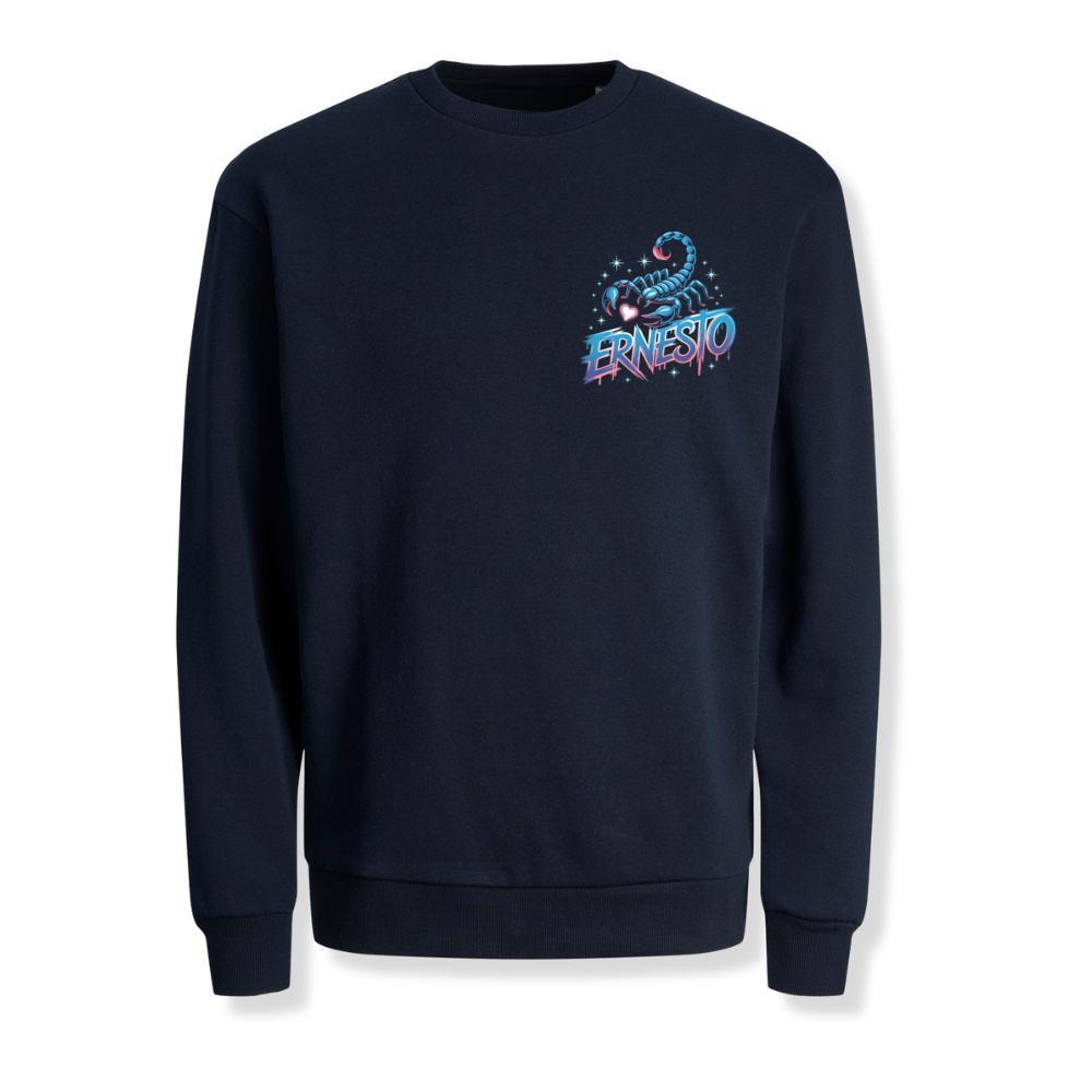 Ernesto Scorpion Neon Retro Horror Style Sweatshirts
