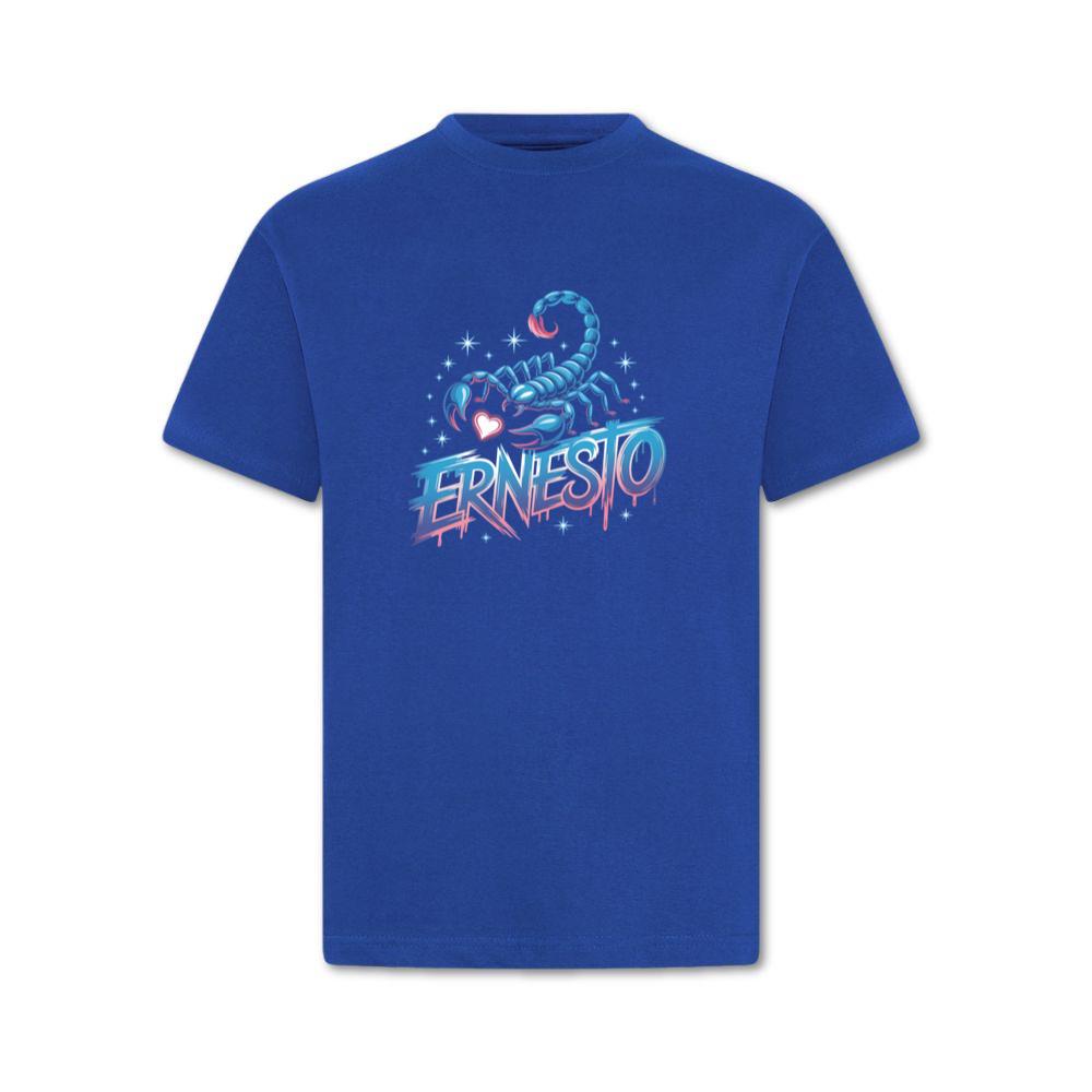 Ernesto Scorpion Neon Retro Horror Style T-Shirt