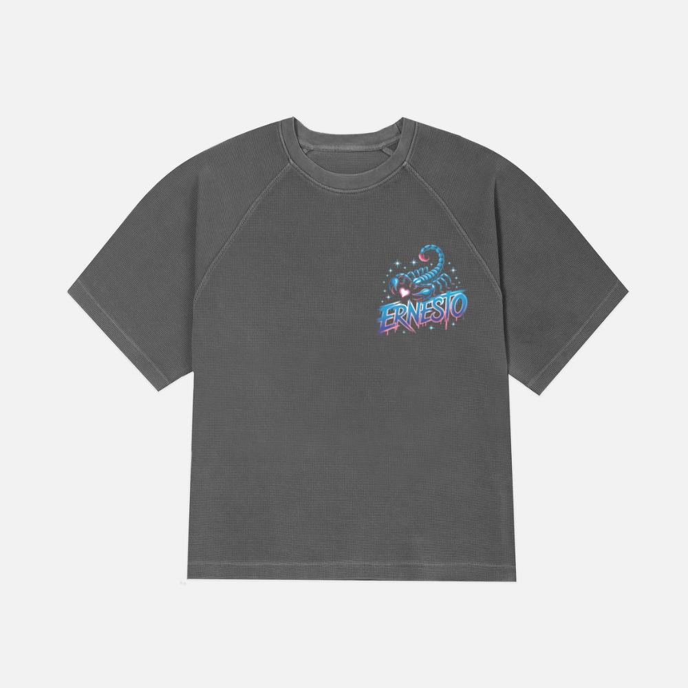 Ernesto Scorpion Neon Retro Horror Style T-Shirt