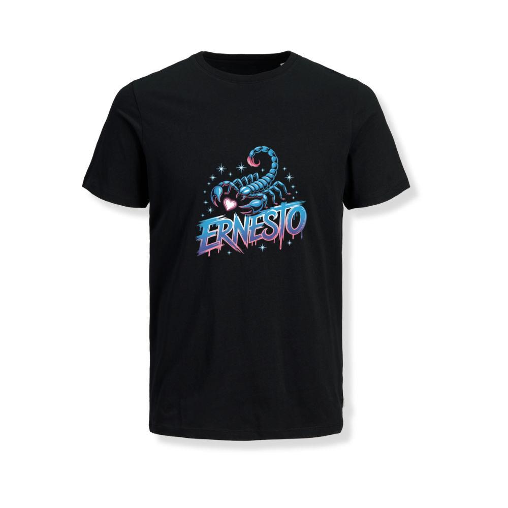 Ernesto Scorpion Neon Retro Horror Style T-Shirts