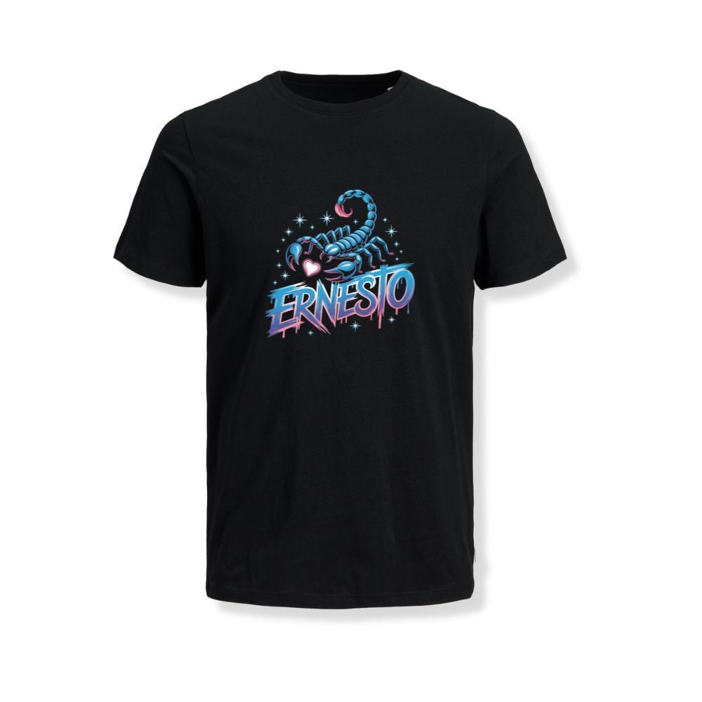 Ernesto Scorpion Neon Retro Horror Style T-Shirts