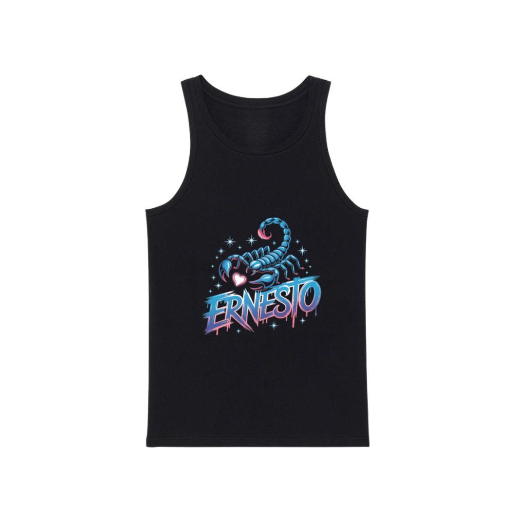 Ernesto Scorpion Neon Retro Horror Style Tank Top