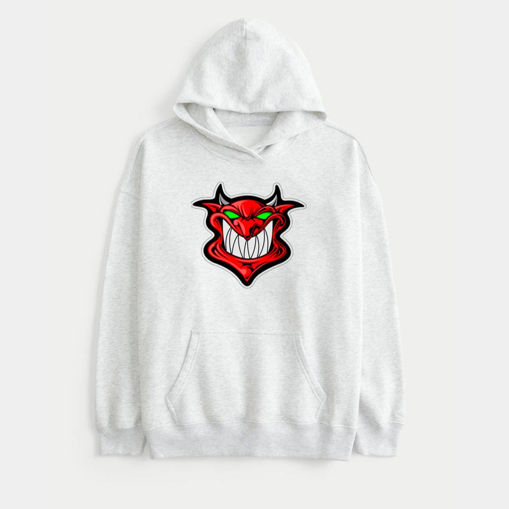 Evil Grinning Red Devil Hoodie