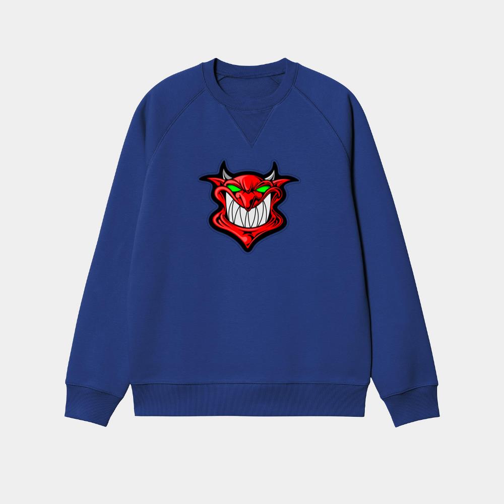 Evil Grinning Red Devil Sweatshirt