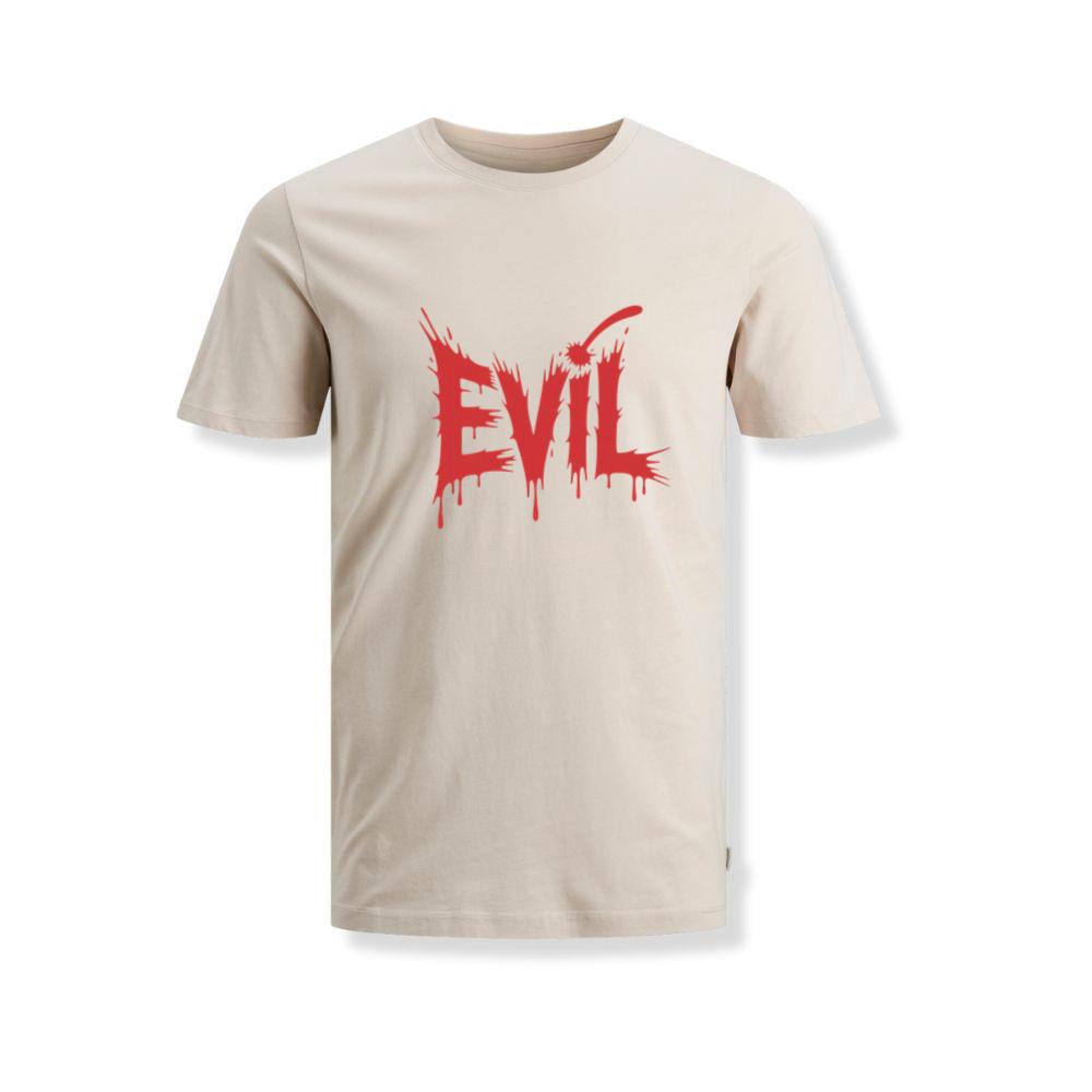 Evil Horror Red Blood Text Graphic T-Shirts