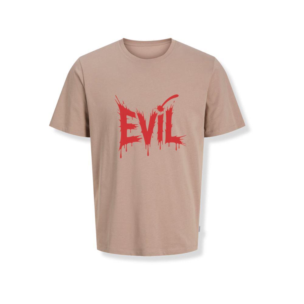 Evil Horror Red Blood Text Graphic T-Shirts