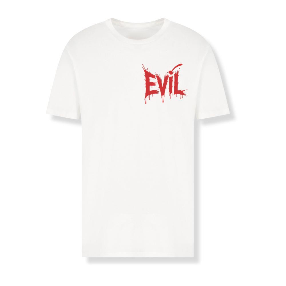 Evil Horror Red Blood Text Graphic T-Shirts