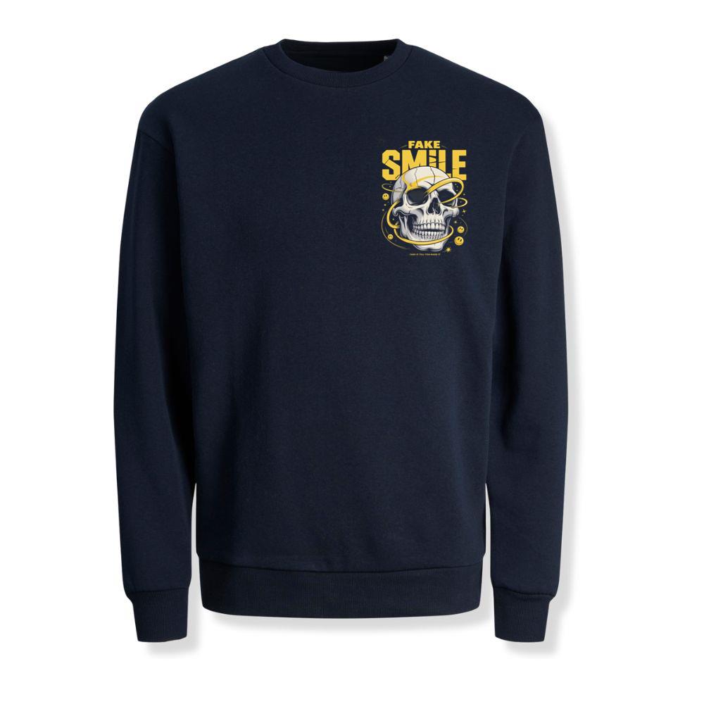 Fake Smile Skull Graffiti Streetwear Design Sweatshirts