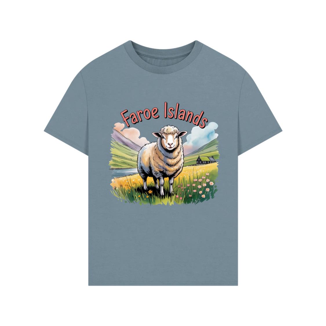 Faroe Islands Scenic Sheep Nature Design T-Shirt