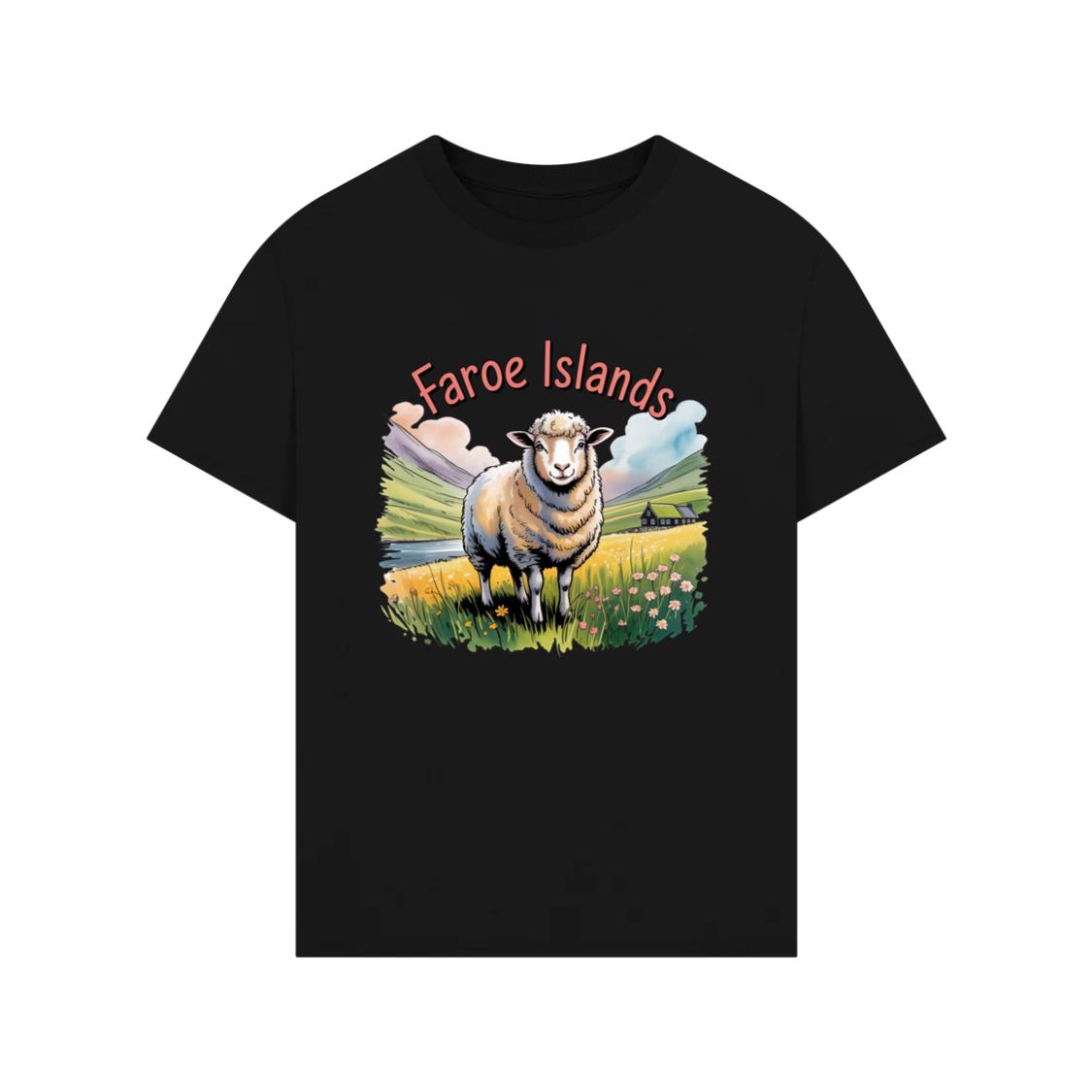 Faroe Islands Scenic Sheep Nature Design T-Shirt
