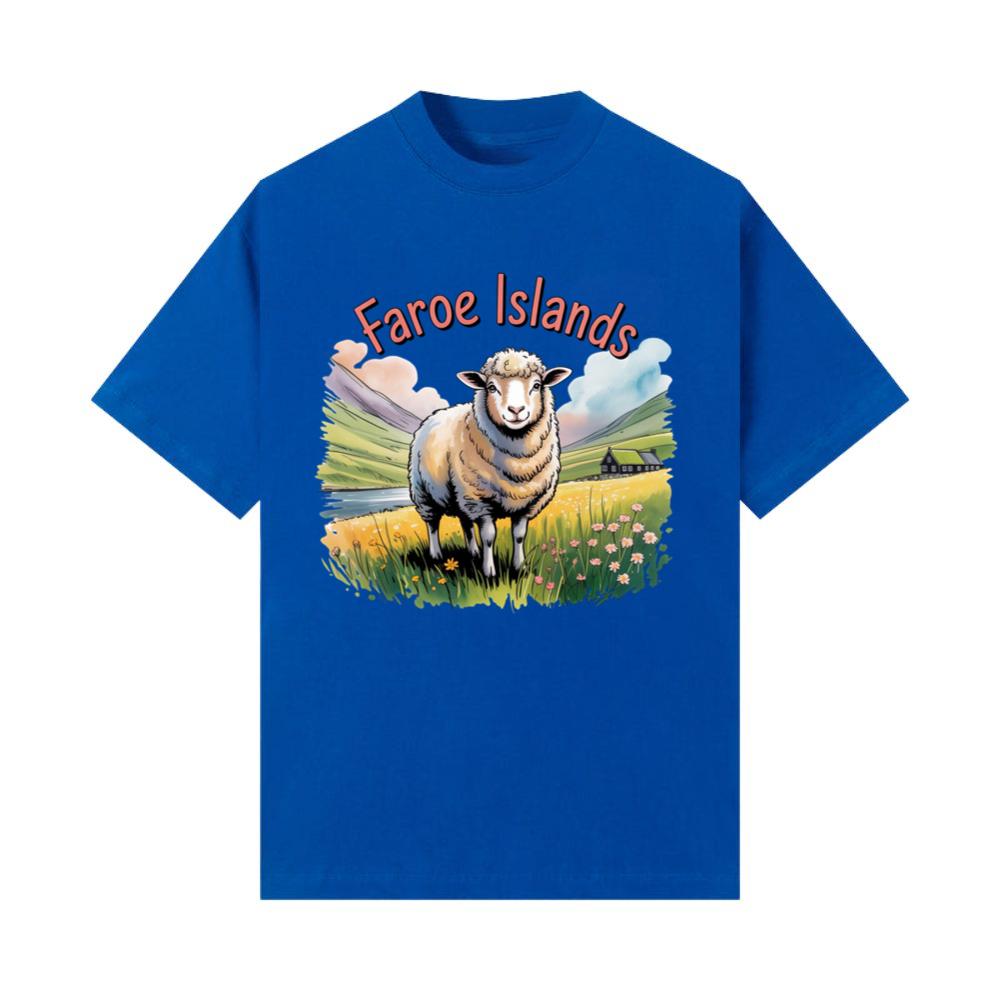 Faroe Islands Scenic Sheep Nature Design T-Shirt