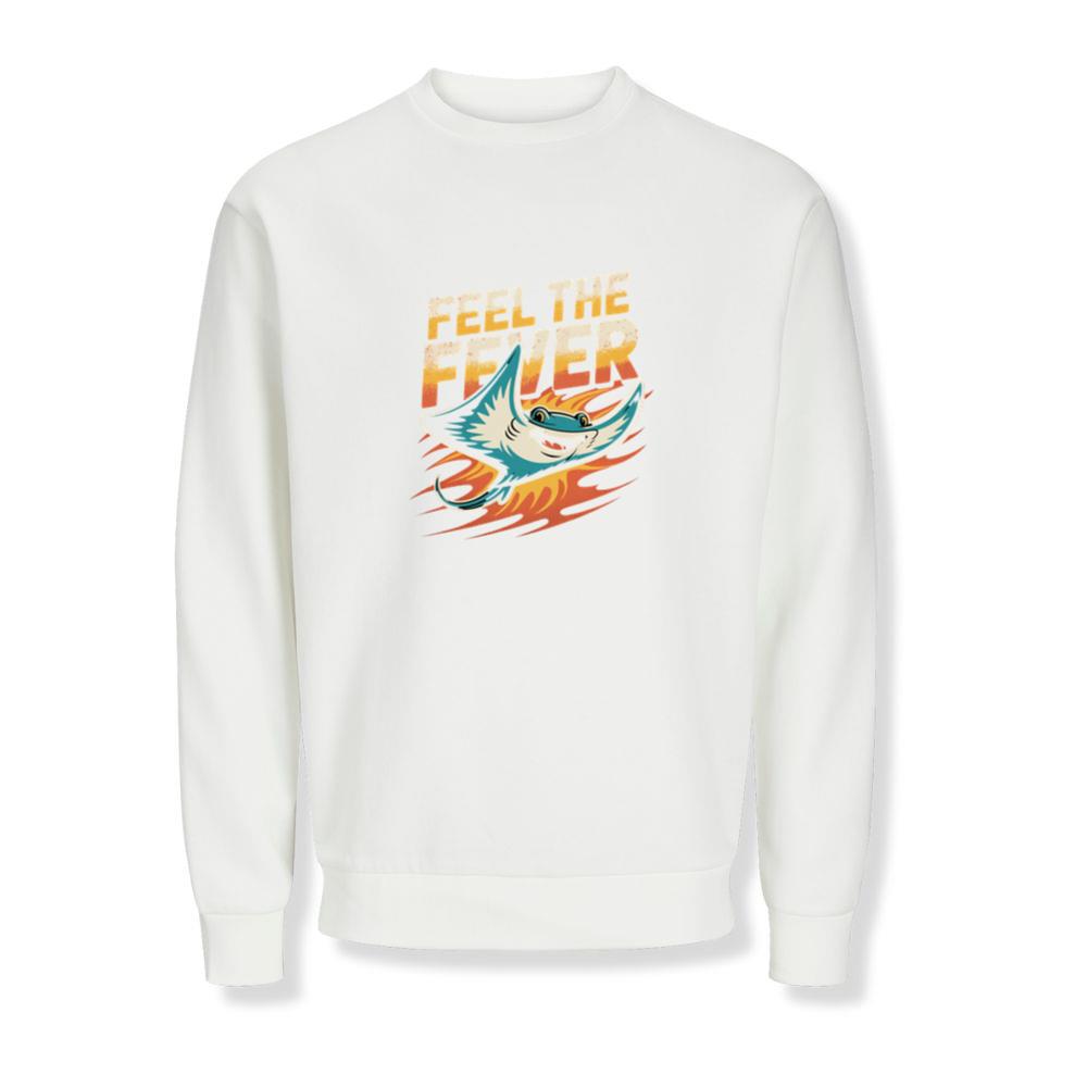 Feel the Fever Retro Skateboard Cartoon Design Sweatshirts