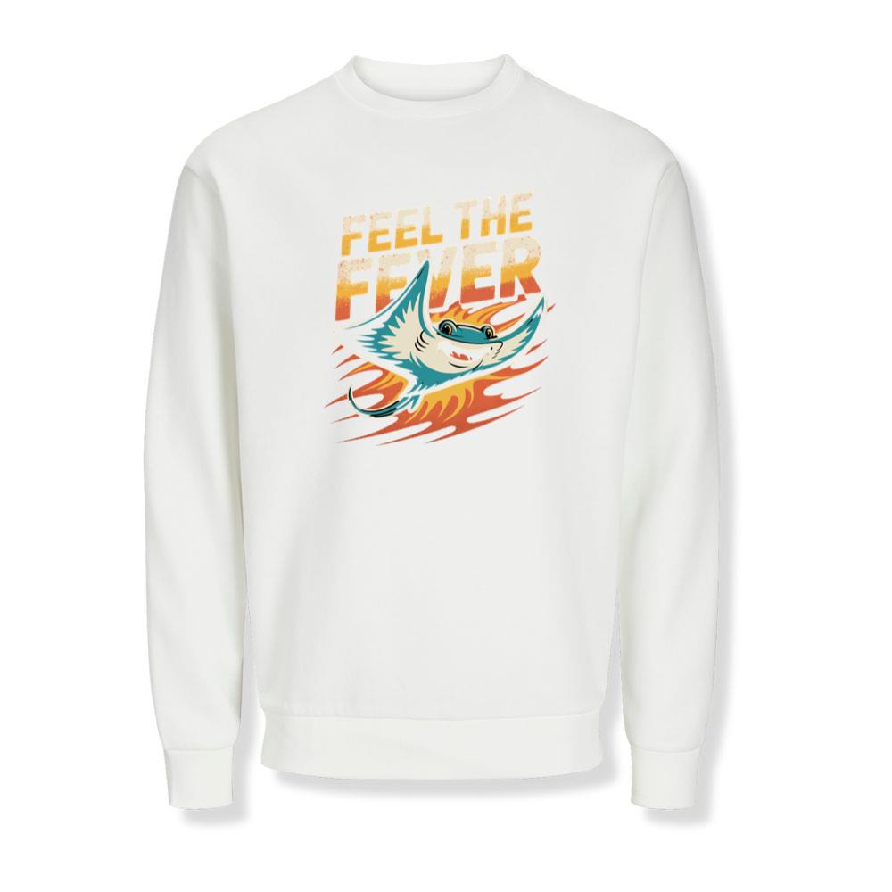 Feel the Fever Retro Skateboard Cartoon Design Sweatshirts
