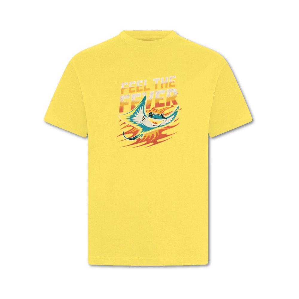 Feel the Fever Retro Skateboard Cartoon Design T-Shirt