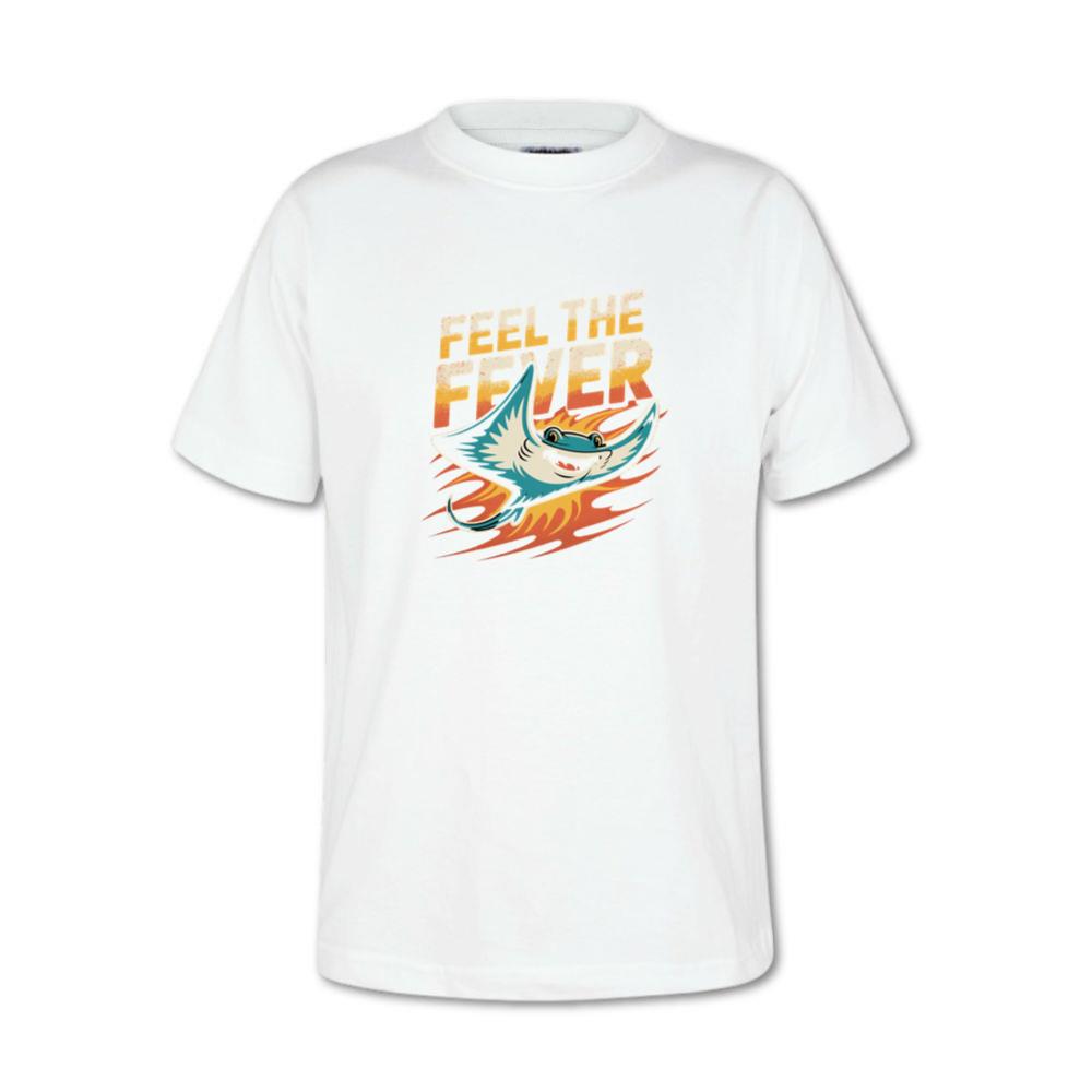 Feel the Fever Retro Skateboard Cartoon Design T-Shirt