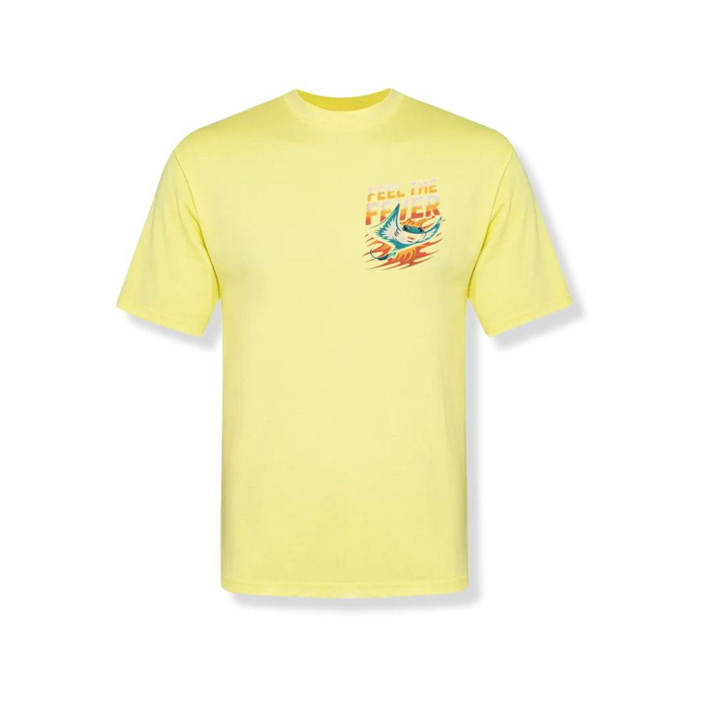 Feel the Fever Retro Skateboard Cartoon Design T-Shirt