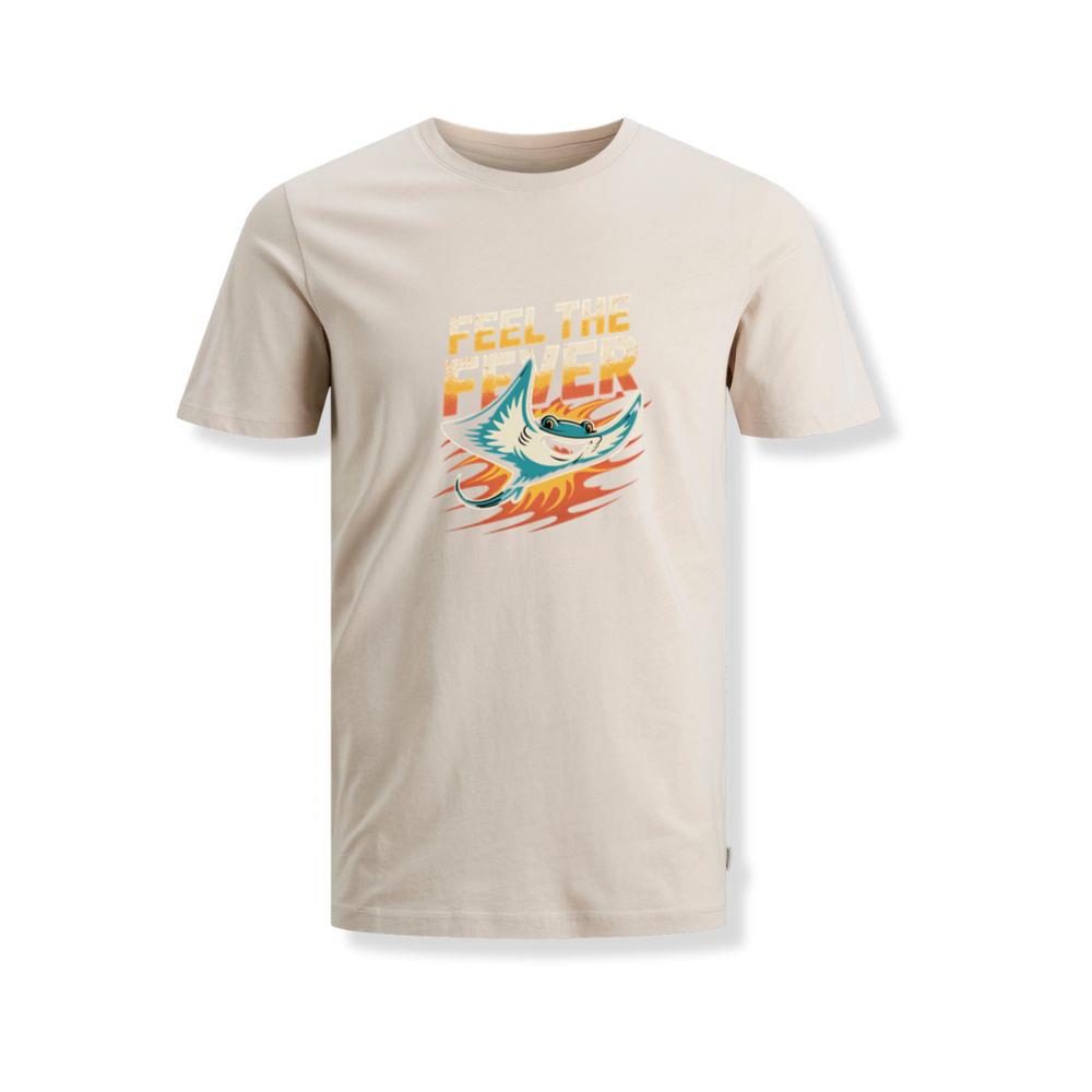 Feel the Fever Retro Skateboard Cartoon Design T-Shirts
