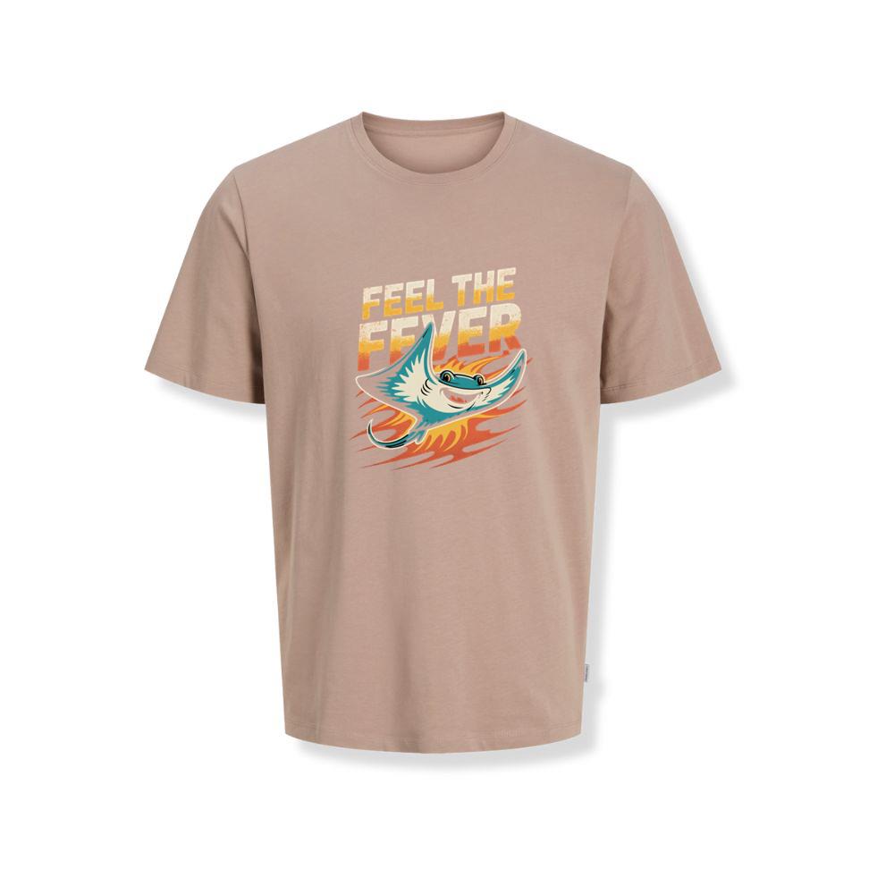 Feel the Fever Retro Skateboard Cartoon Design T-Shirts