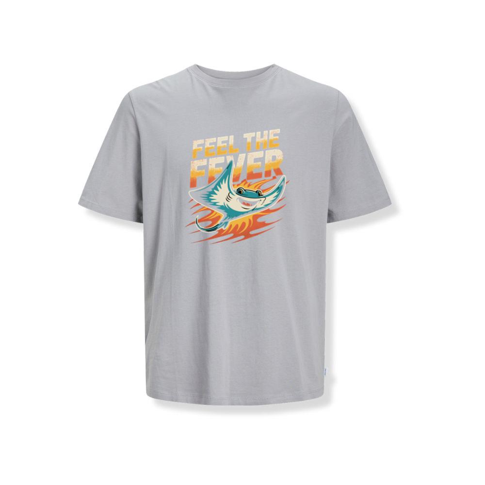 Feel the Fever Retro Skateboard Cartoon Design T-Shirts