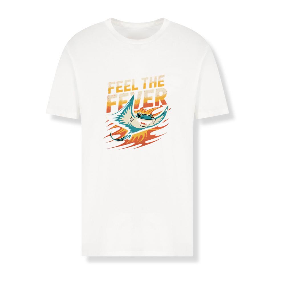 Feel the Fever Retro Skateboard Cartoon Design T-Shirts