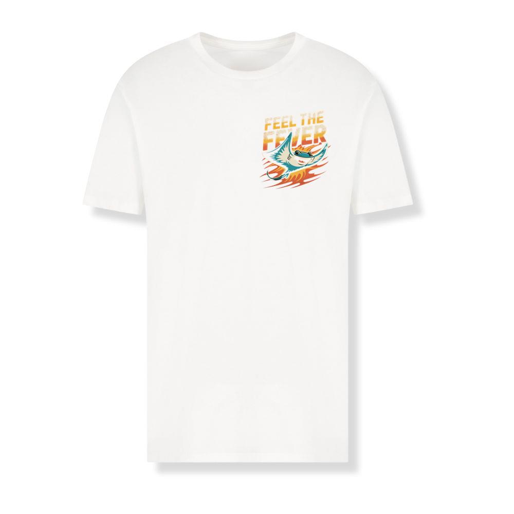 Feel the Fever Retro Skateboard Cartoon Design T-Shirts