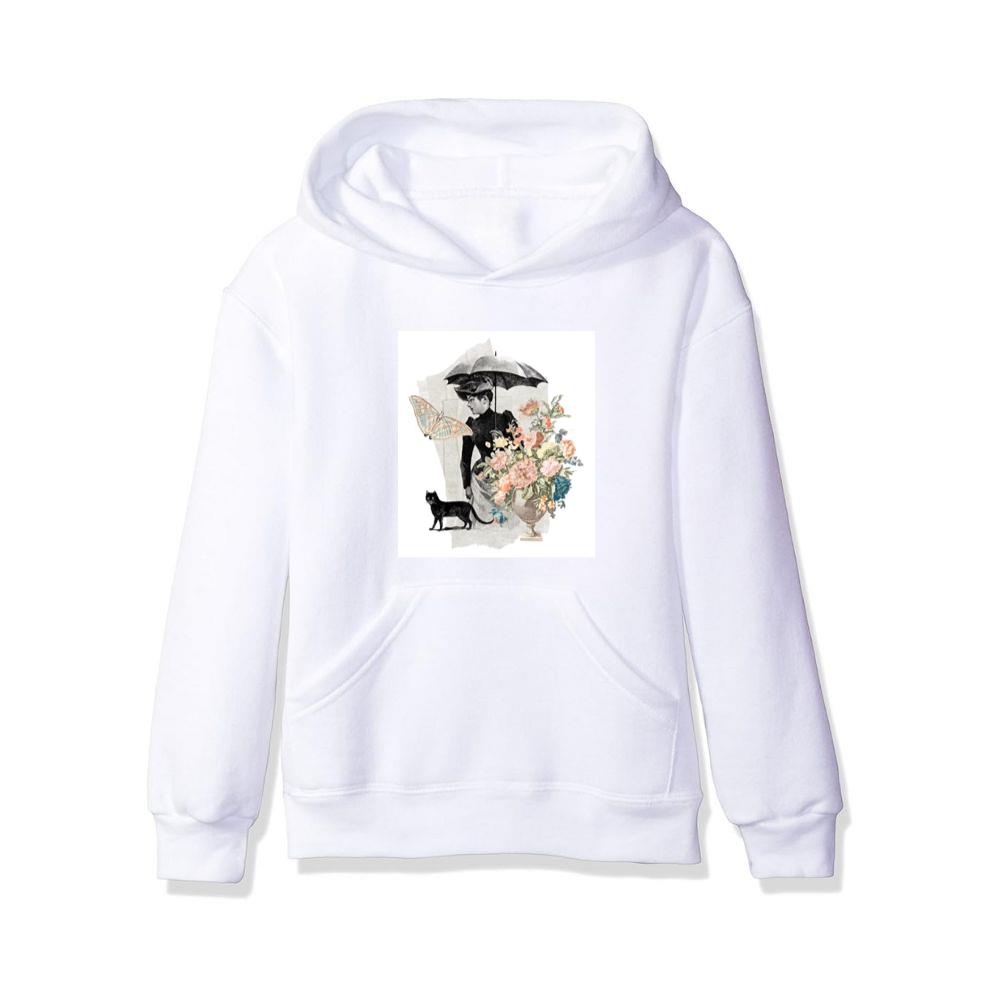 Feminine Whimsy in Vintage Art Hoodies