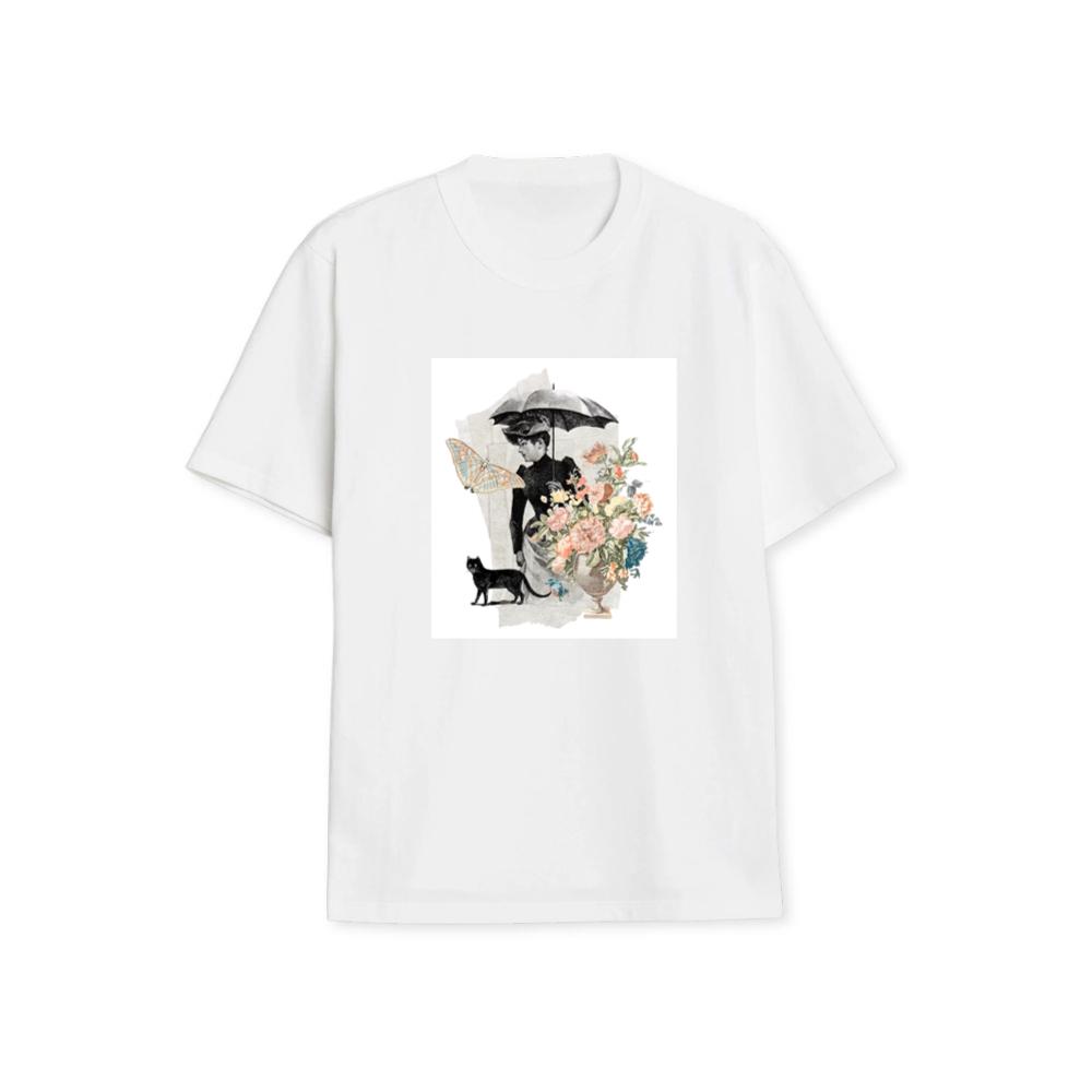 Feminine Whimsy in Vintage Art T-Shirts