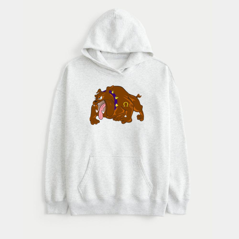 Fierce Bulldog With Spikes Hoodie