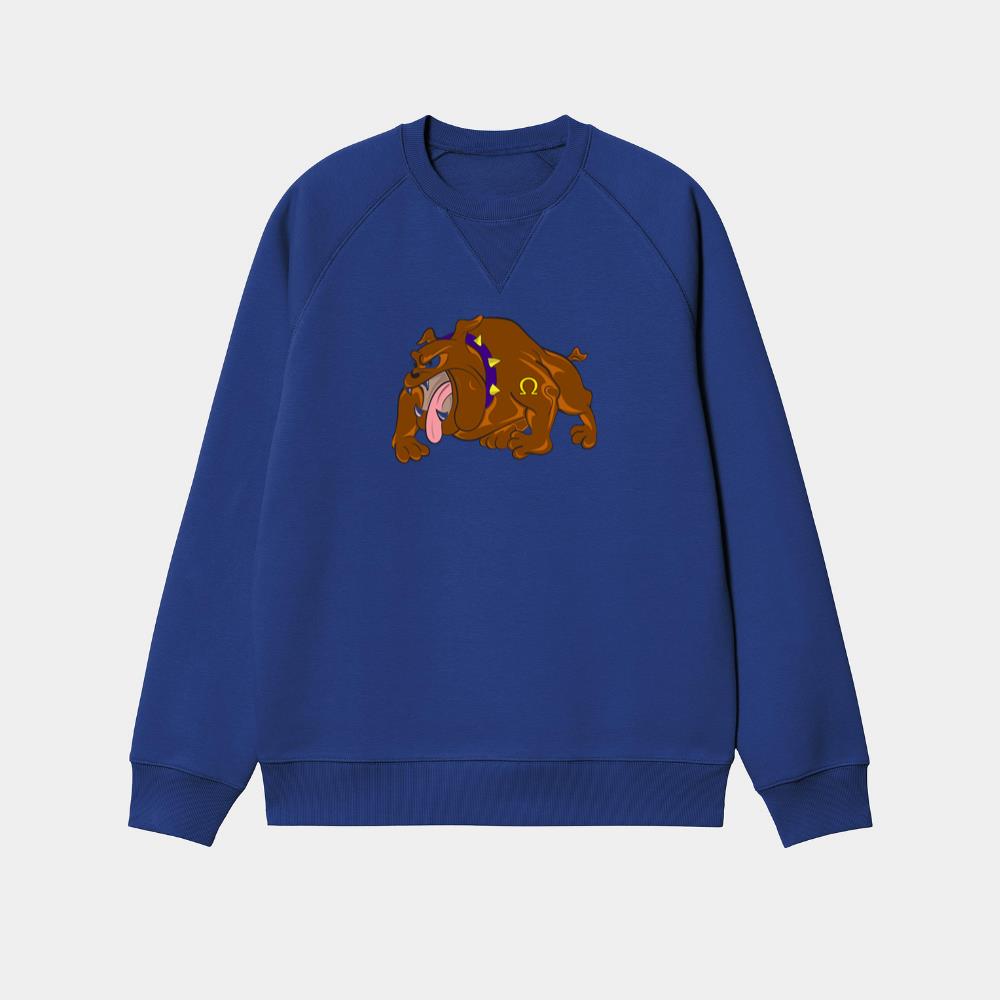 Fierce Bulldog With Spikes Sweatshirt