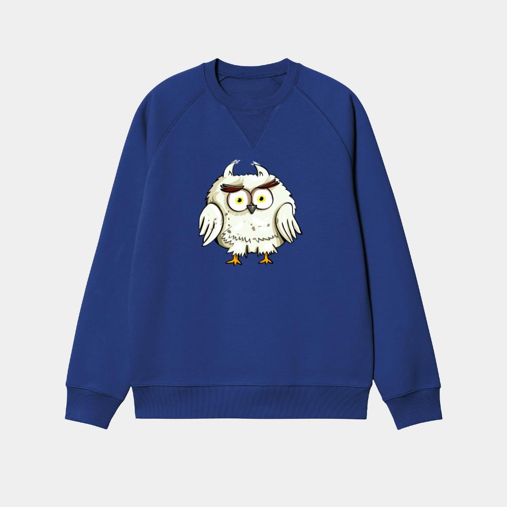Fierce White Owl Sweatshirt