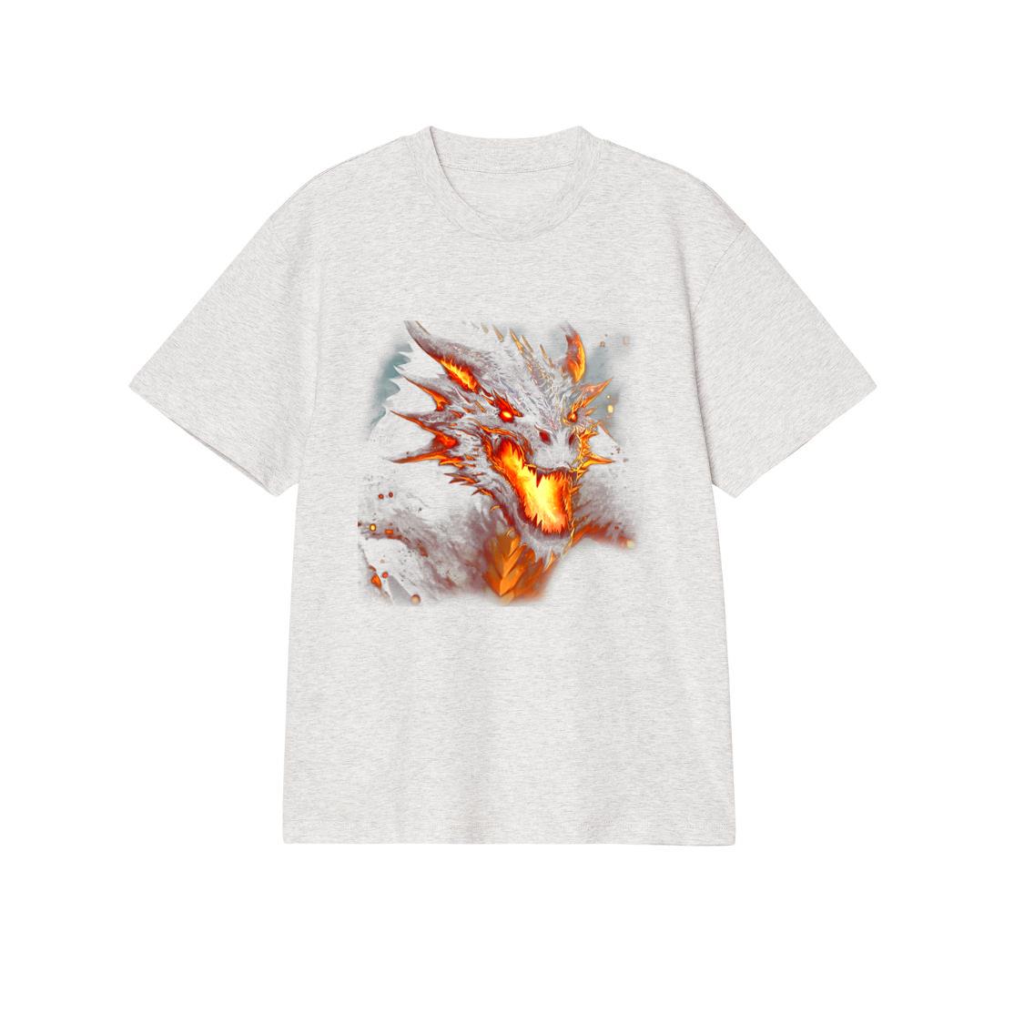 Fire Dragon Head Mythical Dragon Love Breathing Fire Fantasy T-Shirt