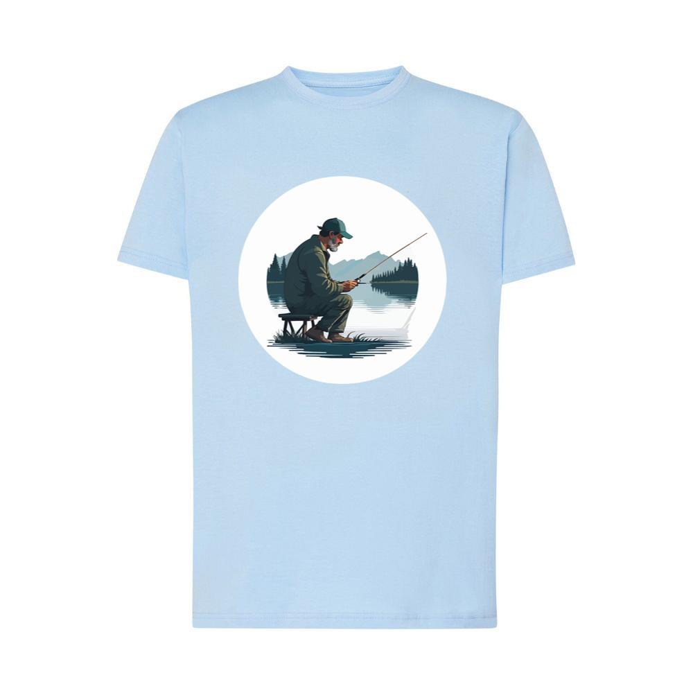 Fisherman by Calm Lake T-Shirts
