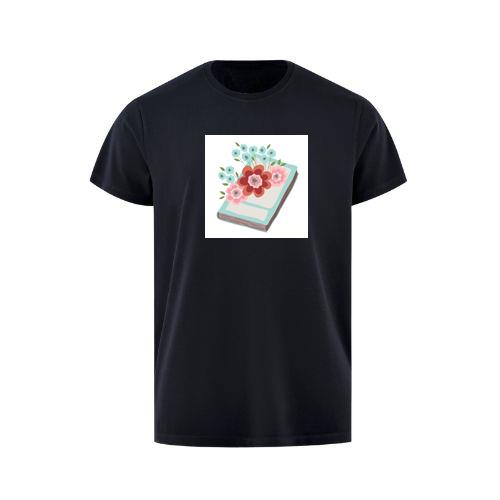 Flat Graphic Book and Blooms T-Shirts