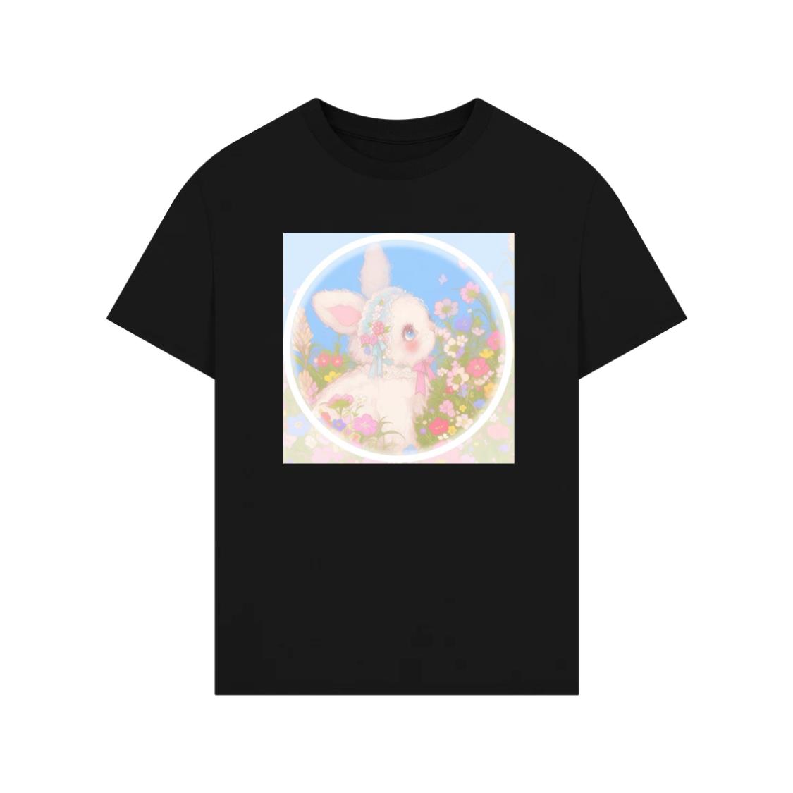 Floral Bonnet Bunny T-Shirt