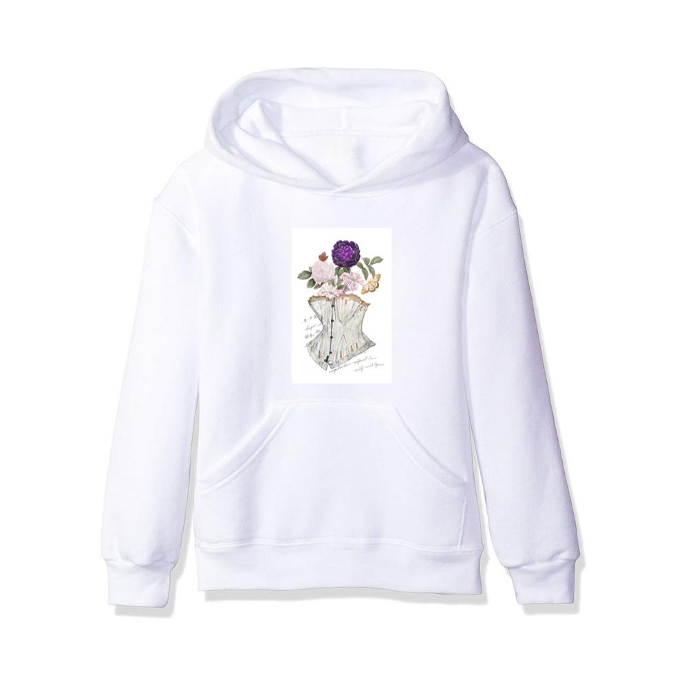 Floral Corset Still Life Hoodies